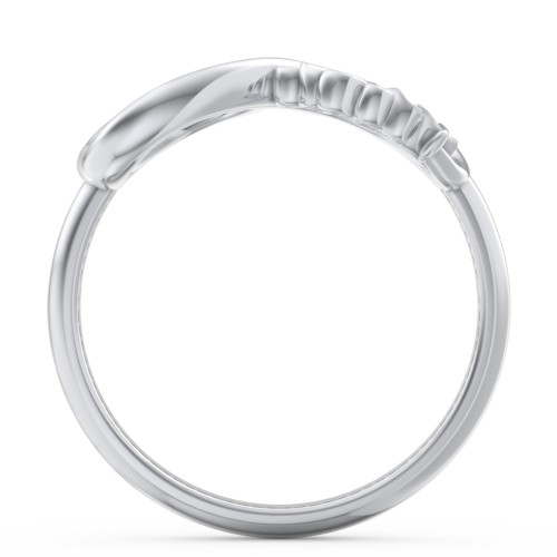 2024 Infinity Ring with Birthstone – Sterling Silver with Blue Sapphire