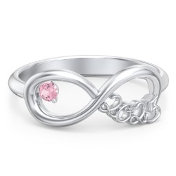2025 Infinity Ring with Birthstone