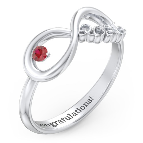 2025 Infinity Ring with Birthstone