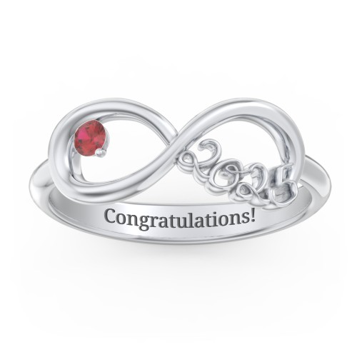 2025 Infinity Ring with Birthstone