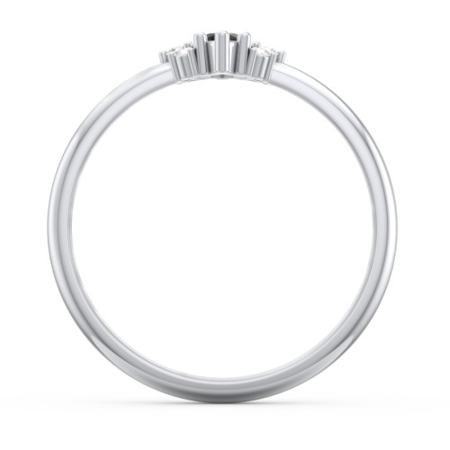 Marquise Birthstone Ring with Accents