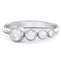 Generations 4-Stone Bezel Set Mother's Ring