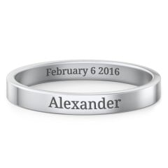 Engravable Stacking Ring