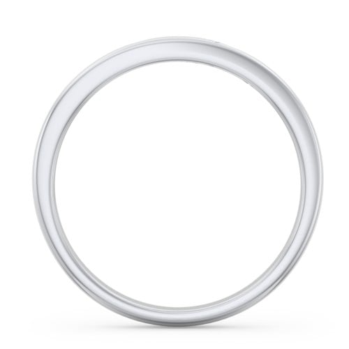 Baby Footprint Cutout Band with Birthstone