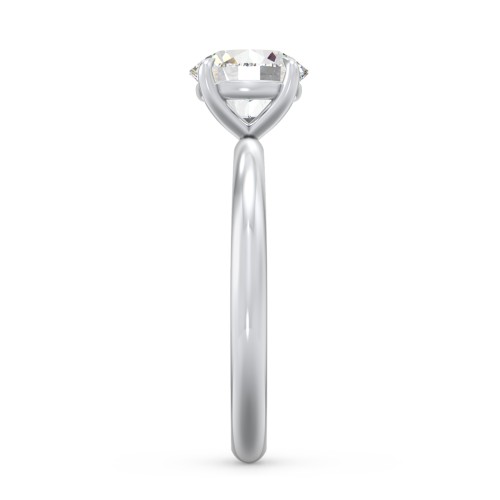 1.5 ct. (7.5mm) Classic Solitaire Moissanite Engagement Ring – 10K White Gold with Moissanite