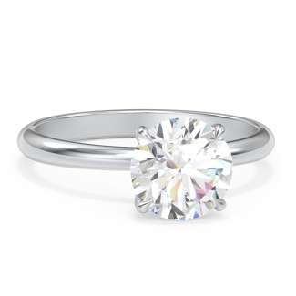 2 ct. DEW (8mm) Classic Solitaire Moissanite Engagement Ring
