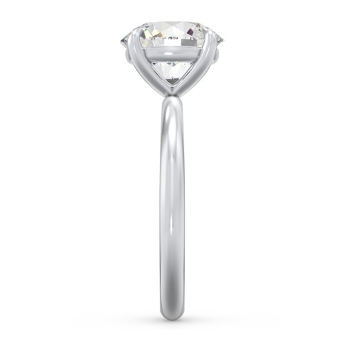 3 ct. (9mm) Classic Solitaire Moissanite Engagement Ring – 10K White Gold with Moissanite