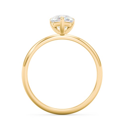 1.5 ct. (9x6mm) Pear Solitaire Moissanite Engagement Ring