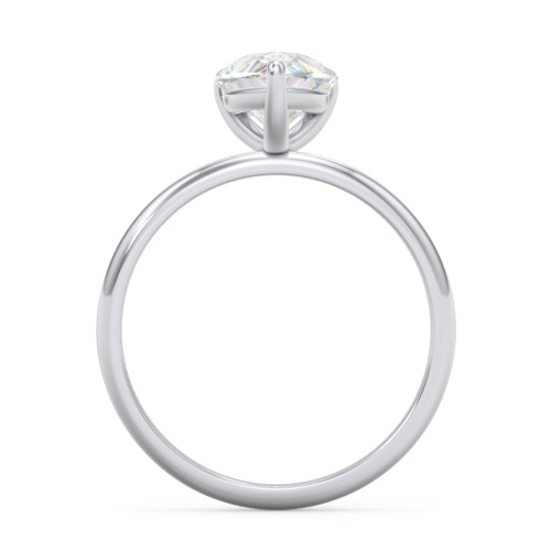 2 ct. (10x7mm) Pear Solitaire Moissanite Engagement Ring – 10K White Gold with Moissanite