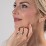 1 ct. (6.5mm) Moissanite Engagement Ring With 1.5mm Side Stones – 10K White Gold with Moissanite and Lab Diamond
