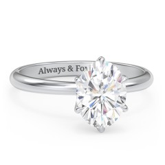2 ct. (9x7mm) Moissanite Engagement Ring with Tulip Setting – 10K White Gold with Moissanite