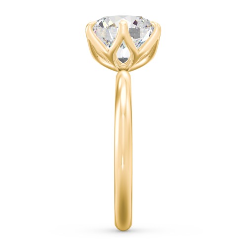 3 ct. (9mm) Moissanite Engagement Ring with Tulip Setting