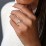 2 ct. (9x7mm) Oval Moissanite Engagement Ring with Hidden Halo – 10K White Gold with Moissanite and Lab Diamond