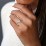 3 ct. (10x8mm) Oval Moissanite Engagement Ring with Hidden Halo – 10K White Gold with Moissanite and Lab Diamond