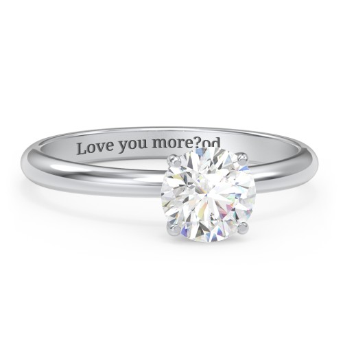 4ct Lab Created Moissanite Full Eternity Wedding Band – 10K Solid White Gold – Size 7