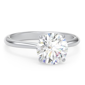 2.5 ct. DEW (8.5mm) Moissanite Classic Two Tone Engagement Ring