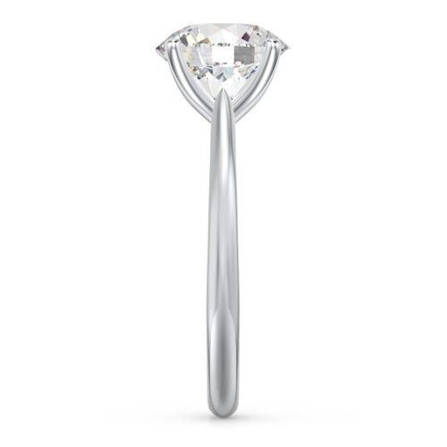 3 ct. (9mm) Moissanite Classic Two Tone Engagement Ring – 10K White Gold with Moissanite