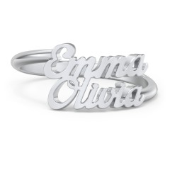 Moissanite Engagement Ring Custom Name Ring Personalized Matching Ring –  KoalaPrint