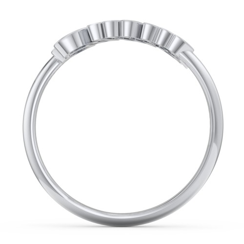 Personalized Two Name Ring – Sterling Silver