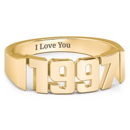 Personalized Year Ring