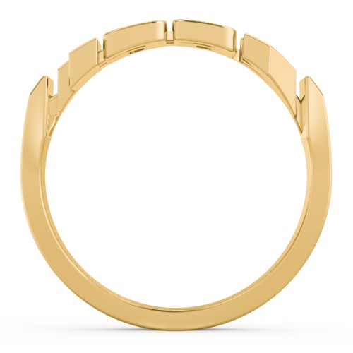 Personalized Year Ring – 18K Gold Plated Silver