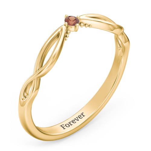 Celtic Gemstone Contour Wedding Band