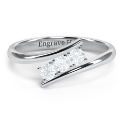 1 - 5 Birthstone Bypass Ring