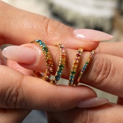 Rainbow Stackable Ring - 3mm