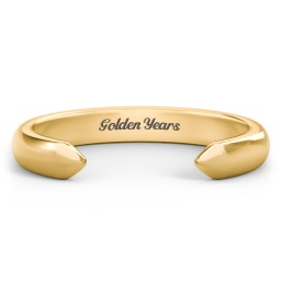 Classic Open Cuff Ring in 18K Gold Plated Silver