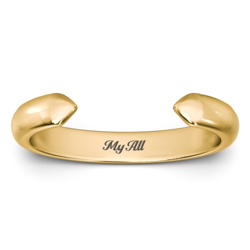 Classic Open Cuff Ring – 18K Gold Plated Silver