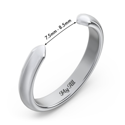 Classic Open Cuff Ring – Sterling Silver