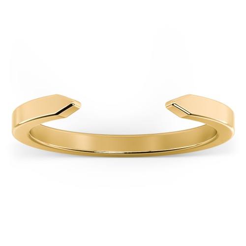 Narrow Essential Open Cuff Band Ring - Medium Gap – 18K Gold Plated Silver