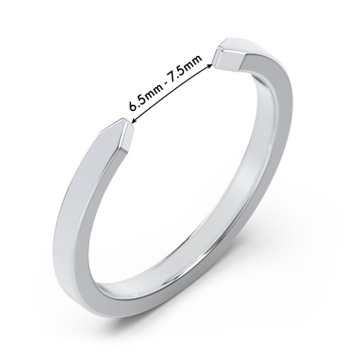 Narrow Essential Open Cuff Band Ring - Medium Gap – Sterling Silver