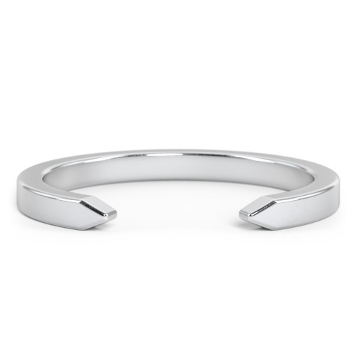 Narrow Essential Open Cuff Band Ring - Medium Gap – Sterling Silver