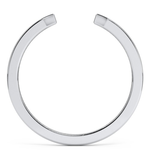 Narrow Essential Open Cuff Band Ring - Small Gap – Sterling Silver