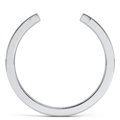 Wide Essential Open Cuff Band Ring - Medium Gap – Sterling Silver