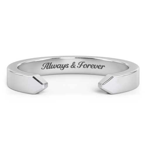 Wide Essential Open Cuff Band Ring - Medium Gap – Sterling Silver