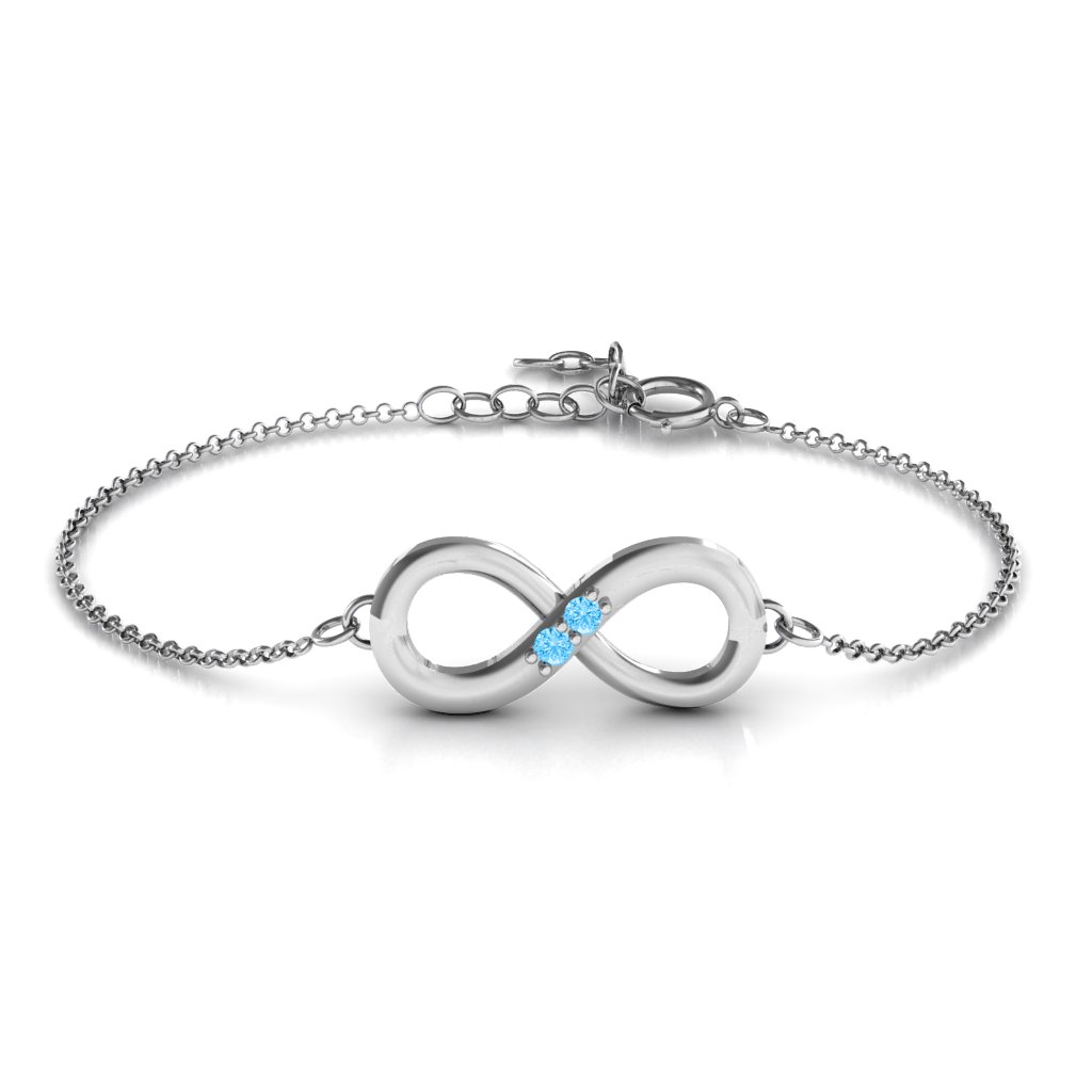 "Twosome" Infinity Birthstone Bracelet