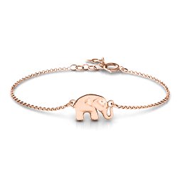 Lucky Elephant Bracelet in 10K Solid Rose Gold