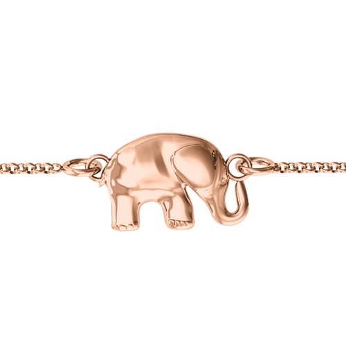 Lucky Elephant Bracelet – 10K Rose Gold