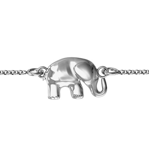 Lucky Elephant Bracelet – Sterling Silver