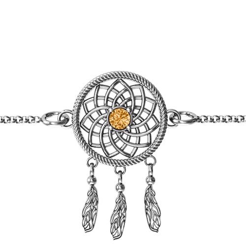 Dream Catcher Bracelet – Sterling Silver with Citrine