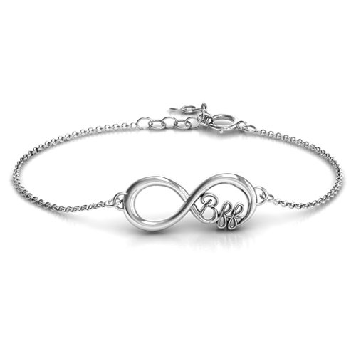 BFF Friendship Infinity Bracelet – Sterling Silver