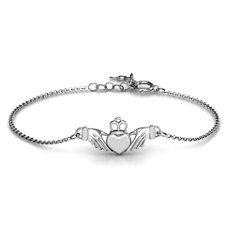 Classic Claddagh Bracelet – Sterling Silver