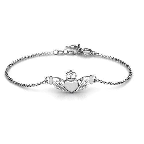 Classic Claddagh Bracelet – Sterling Silver