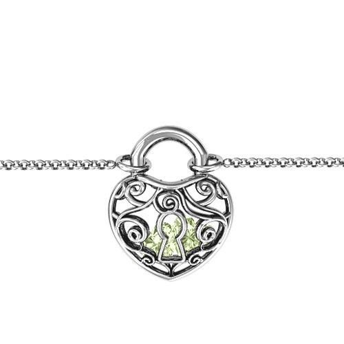 True Love's Lock Caged Bracelet