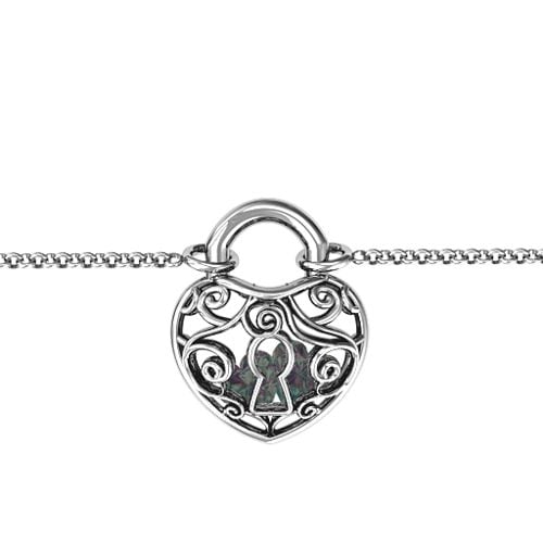 True Love's Lock Caged Bracelet