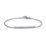 Sterling Silver Beaming Bar Bracelet With Cubic Zirconia Accent Stones – Sterling Silver