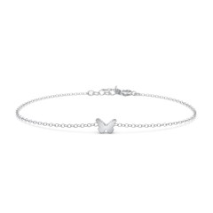 Butterfly Charm Bracelet – Sterling Silver