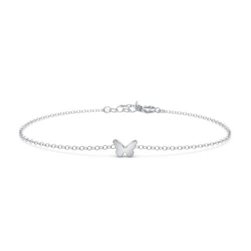 Butterfly Charm Bracelet – Sterling Silver